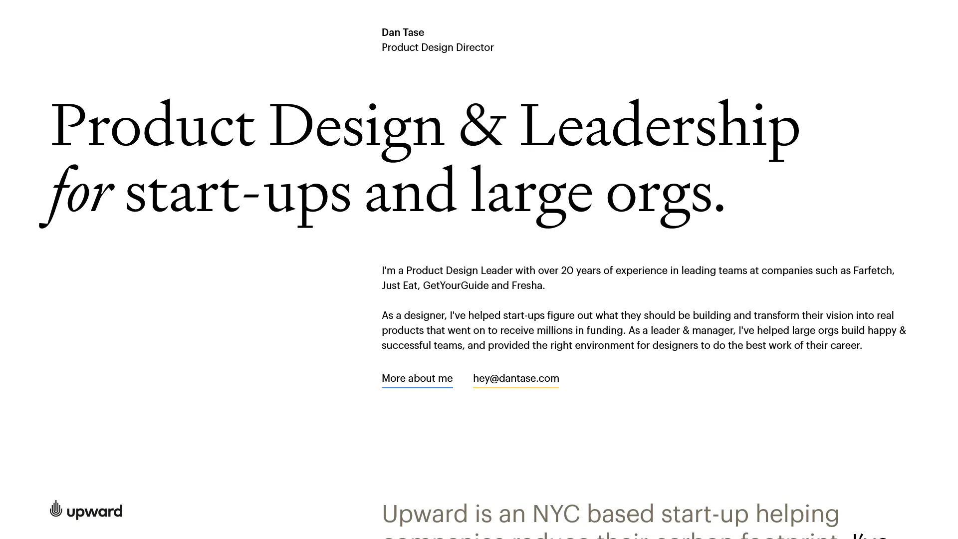 Dan Tase portfolio