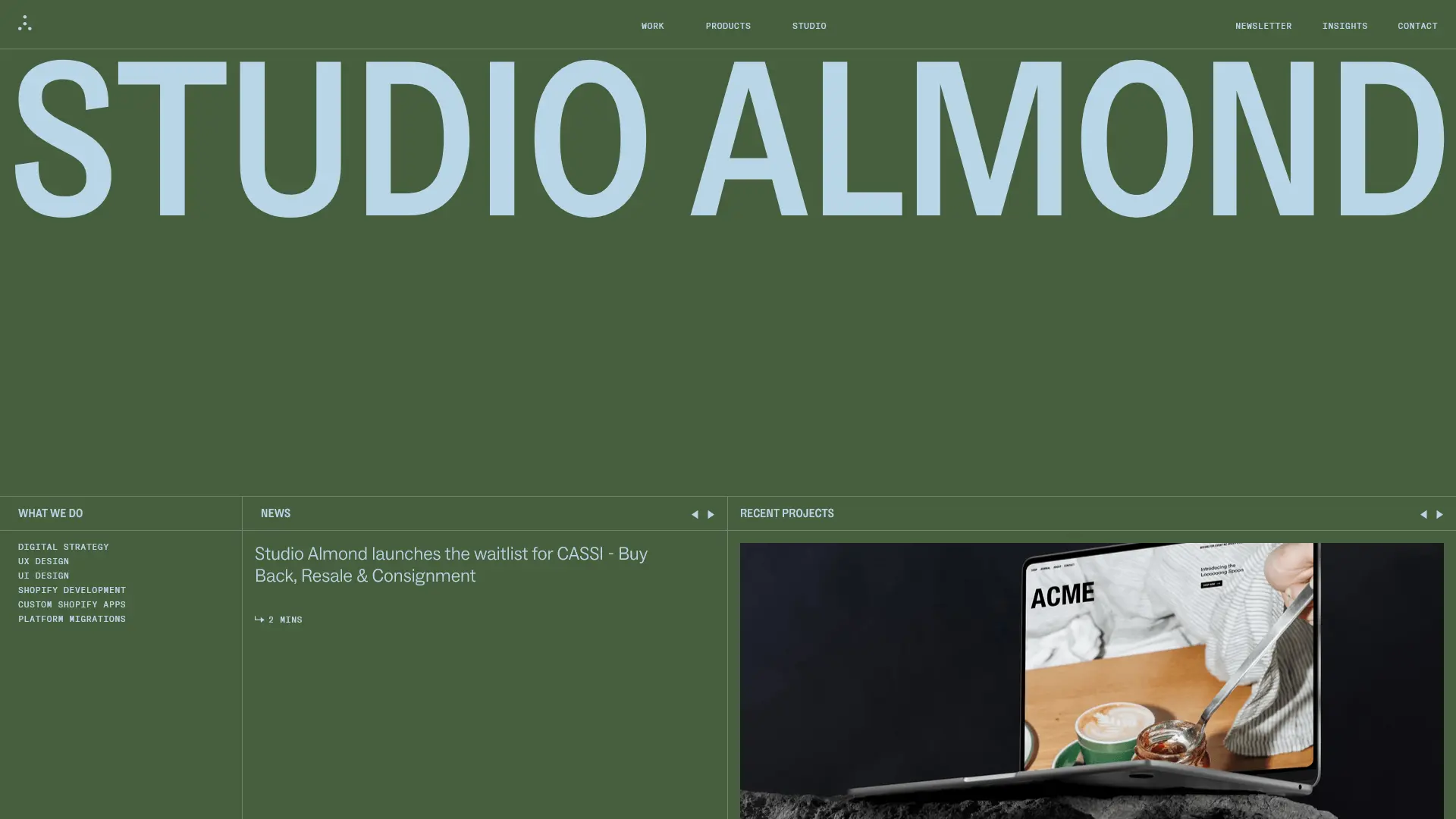 Studio Almond portfolio